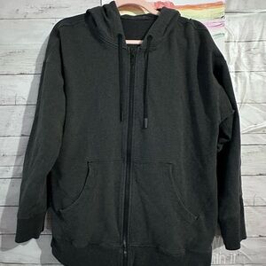 lululemon | size 8 Ready to Roll Hoodie in Heathered Black
